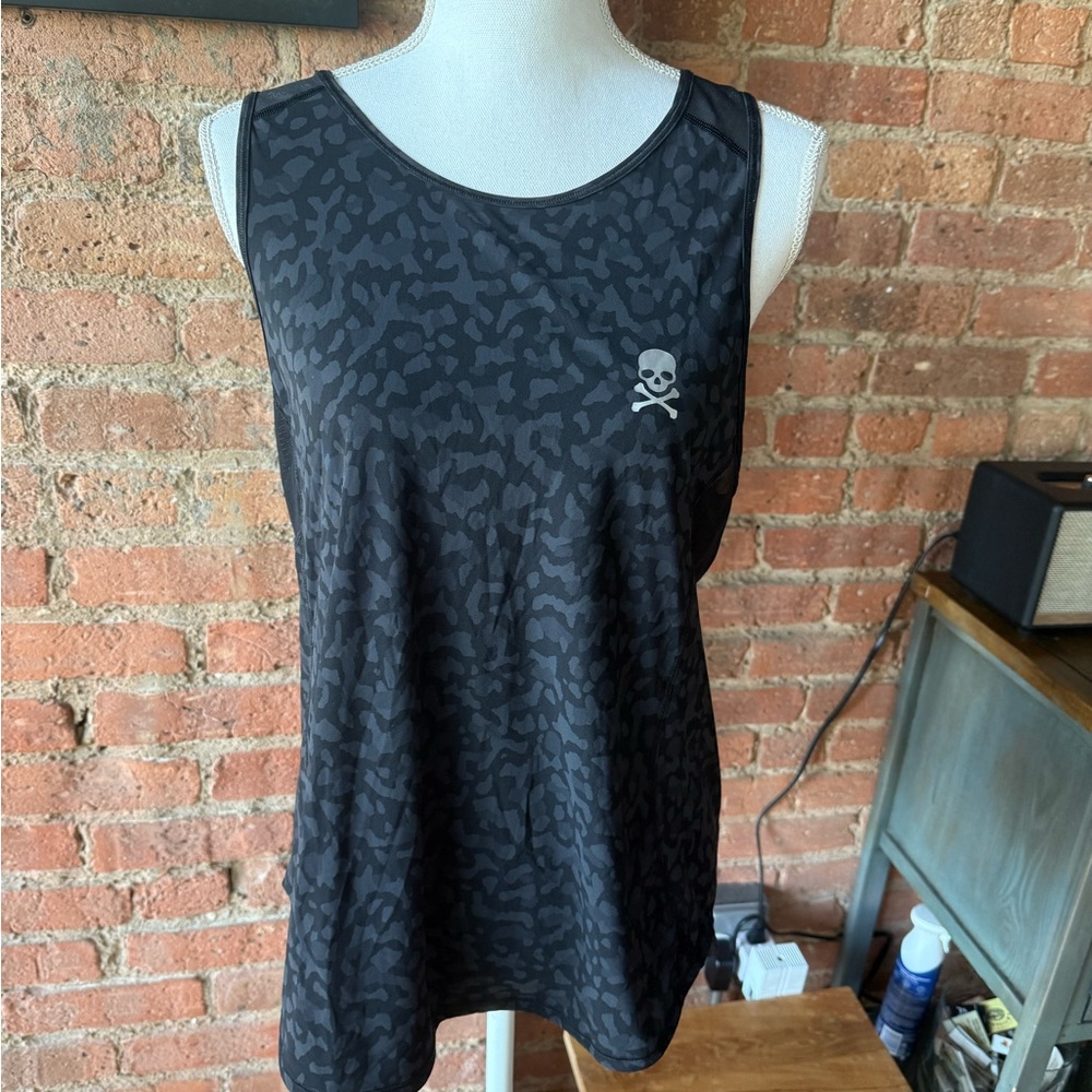 lululemon athletica Black Patterned Tank Top